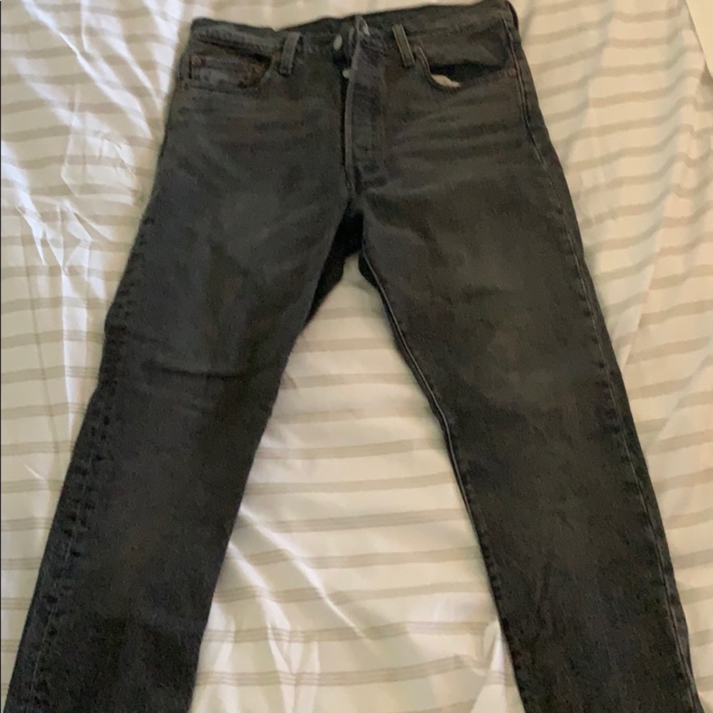 High waisted black Levis 501 skinny - Picture 1 of 3
